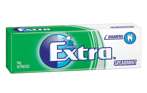 Wrigley's Extra Spearmint 14 g - Wrigley's Extra Spearmint 14 g