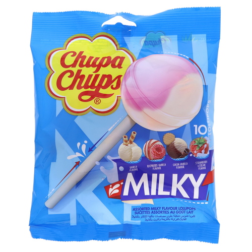 Chupa Chups Milky Lollipops 10 pieces 120 g - Chupa Chups Milky Lollipops 10 pieces 120 g