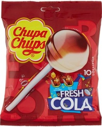 Chupa Chups Fresh Cola Lollipops 10 pieces 120 g - Chupa Chups Fresh Cola Lollipops 10 pieces 120 g