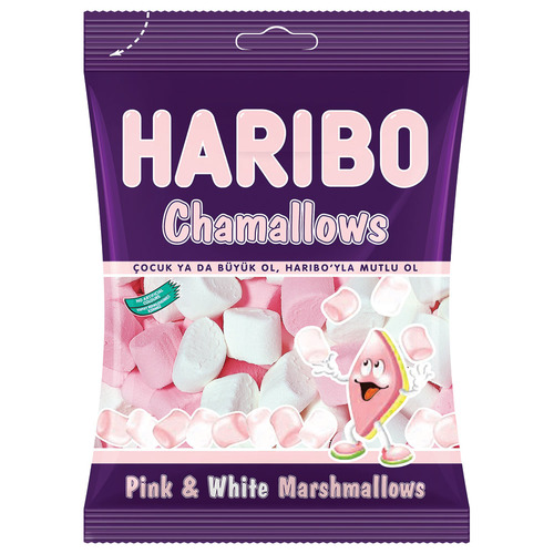 Haribo Chamallows Pink & White 70 g - Haribo Chamallows Pink & White 70 g