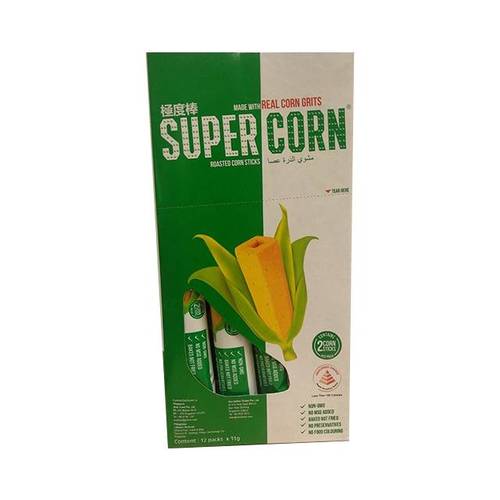 Super Corn Roasted Corn Sticks 12 pieces - Super Corn Roasted Corn Sticks 12 pieces