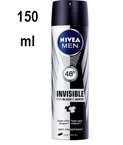 Nivea Invisible Black & White 150 ml - Nivea Invisible Black & White 150 ml