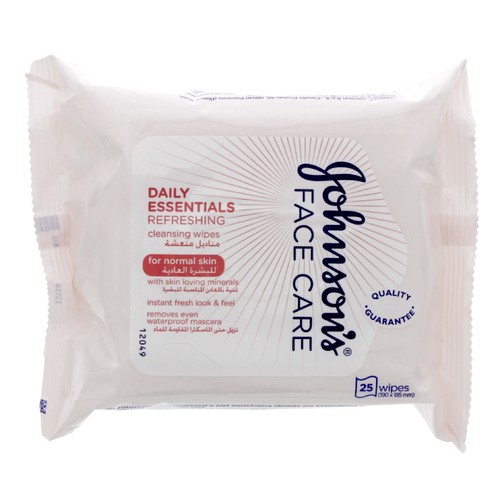 Johnson's Daily Essentials Refreshing 25 Wipes - Johnson's Daily Essentials Refreshing 25 Wipes