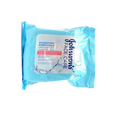 Johnson's Hydration Essentials Cleansing 25 Wipes - Johnson's Hydration Essentials Cleansing 25 Wipes