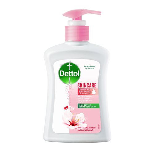 Dettol Skin Care Liquid Handwash Rose And Sakura Blossom 200 ML - Dettol Skin Care Liquid Handwash Rose And Sakura Blossom 200 ML