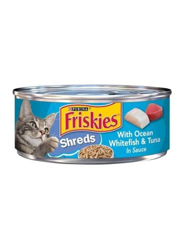 Friskies Shreds With Ocean Whitefish And Tuna 156 G - Friskies Shreds With Ocean Whitefish And Tuna 156 G