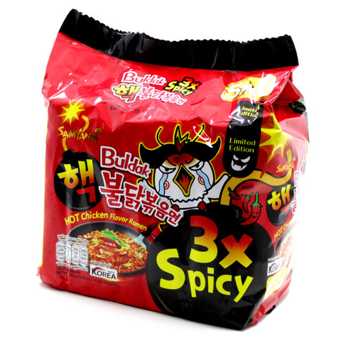 Korean Indomi Red 3X Spicy 140 g 5 pieces - Korean Indomi Red 3X Spicy 140 g 5 pieces