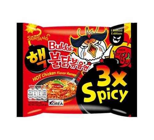 Korean Indomi Red 3X Spicy 140 g - Korean Indomi Red 3X Spicy 140 g