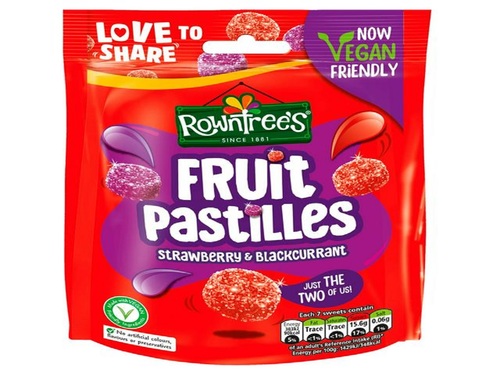 Rowntree's Fruit Pastilles Strawberry & Blackcurrant 143 g - Rowntree's Fruit Pastilles Strawberry & Blackcurrant 143 g