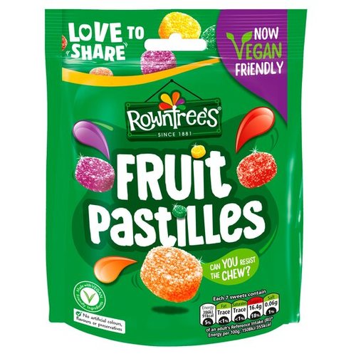 Rowntrees Fruit Pastilles Vegan 143 g