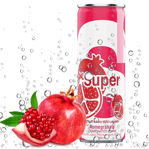 Super Pomegranate Carbonated Drink 250 ml - Super Pomegranate Carbonated Drink 250 ml