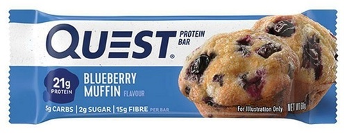 Quest Protein Bar BlueBerry Muffin Flavor 60 G - Quest Protein Bar BlueBerry Muffin Flavor 60 G