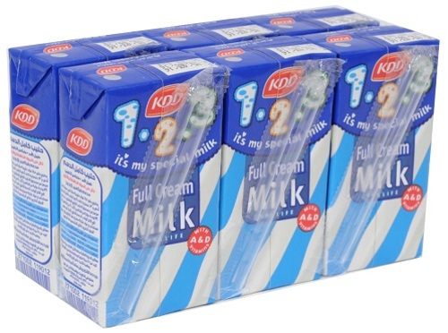 KDD Full Milk 6 Pieces 125 ml - KDD Full Milk 6 Pieces 125 ml