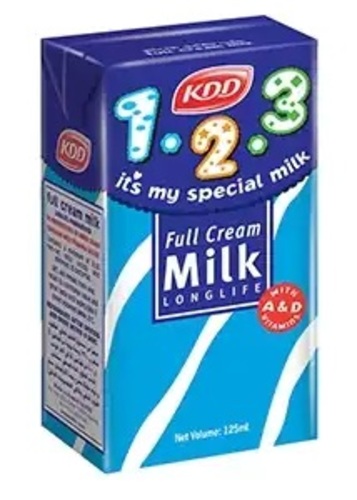 KDD Full Milk 125 ml - KDD Full Milk 125 ml