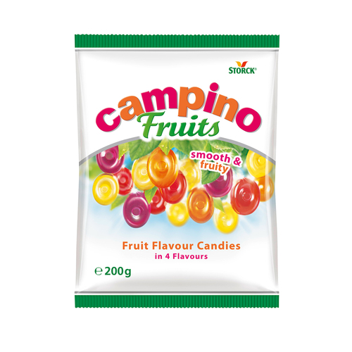 Campino Fruits 4 Flavours Candy 200 g - Campino Fruits 4 Flavours Candy 200 g