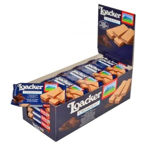 Loacker Cocoa And Chocolate Cream 45 g * 25 PCS - Loaker Cocoa And Chocolate Cream 45 g * 25 PCS