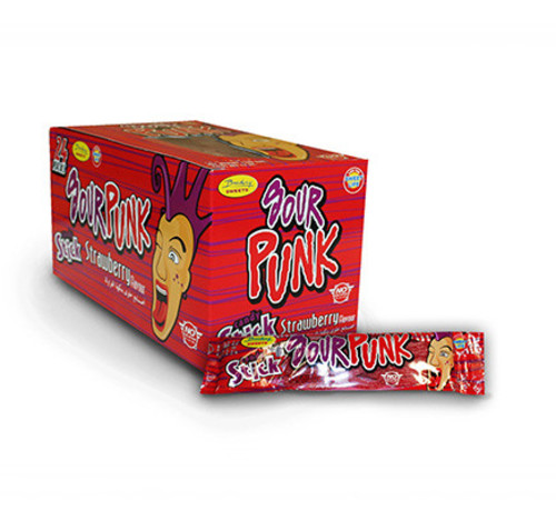 Jelly Sour Punk Strawberry 40 g * 24 PCS - Jelly Sour Punk Strawberry 40 g * 24 PCS