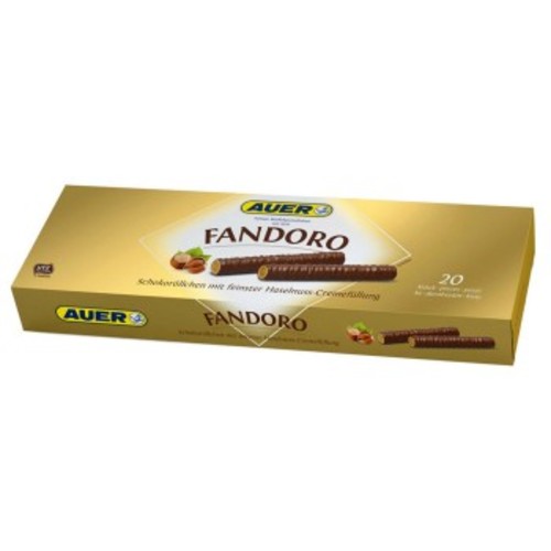 Auer Fandoro Hazelnut Wafer Rolls 125 g - Auer Fandoro Hazelnut Wafer Rolls 125 g