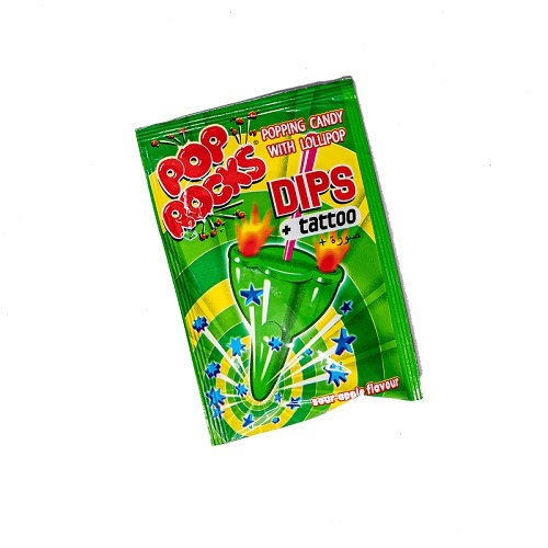 Pop Rocks Sour Apple Popping Candy With Lollipop 18 g - Pop Rocks Sour Apple Popping Candy With Lollipop 18 g