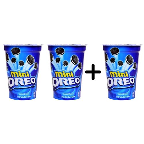 Oreo Original Mini Cocoa Biscuit With Vanilla Flavour 67 g 2 PIECES +1 FREE - BUY 2 Get 1 Free