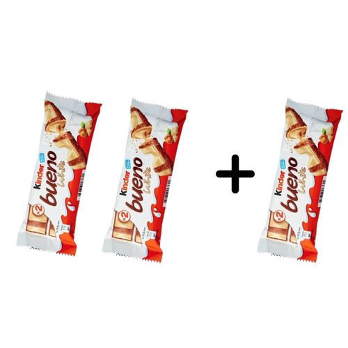 Kinder Bueno White 43 g 2 PIECES + 1 FREE - BUY 2 Get 1 Free