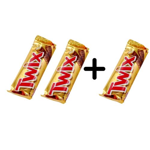 Twix 50 g 2 PIECES + 1 FREE - BUY 2 Get 1 Free