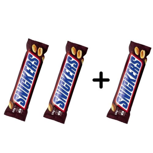 Snickers 50 g 2 PIECES + 1FREE - BUY 2 Get 1 Free