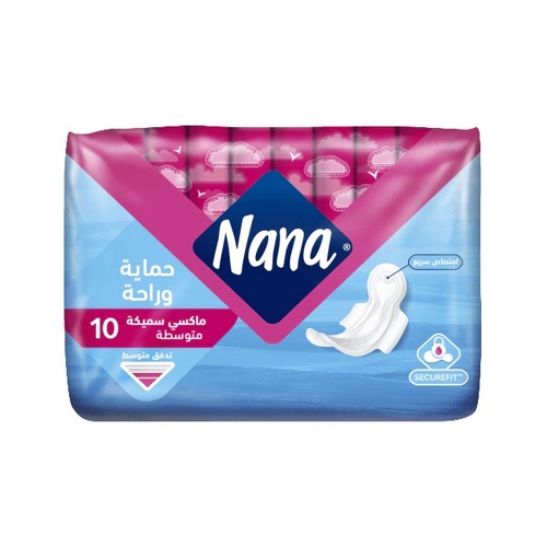 Nana Maxi Thick Regular 10 Pads - Nana Maxi Thick Regular 10 Pads