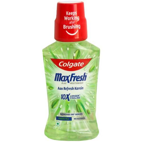 Colgate Max Fresh MouthWash Fresh Tea 250 ml - Colgate Max Fresh MouthWash Fresh Tea 250 ml