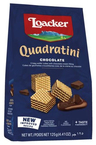 Loacker Quadratini Chocolate 125 g - Loacker Quadratini Chocolate 125 g