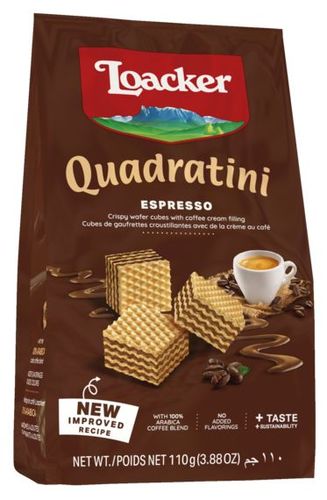 Loacker Quadratini Espresso 110 g - Loacker Quadratini Espresso 110 g