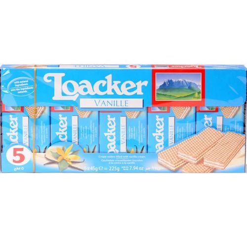 Loacker Vanille 5 Pieces X 45 g - Loacker Vanille 5 Pieces X 45 g