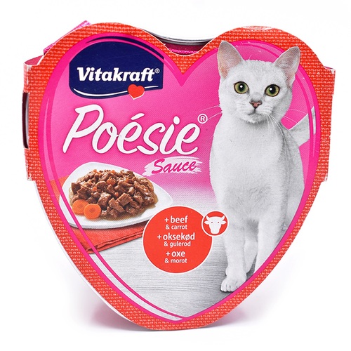 Vitakraft Poesie Beef And Carrot Cat Food 85 g - Vitakraft Poesie Beef And Carrot Cat Food 85 g