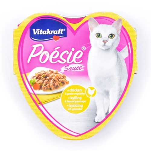 Vitakraft Poesie Chicken And Garden Vegetables Cat Food 85 g - Vitakraft Poesie Chicken And Garden Vegetables Cat Food 85 g