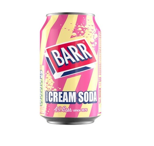 Barr Cream Soda Drink 330 ml - Barr Cream Soda Drink 330 ml