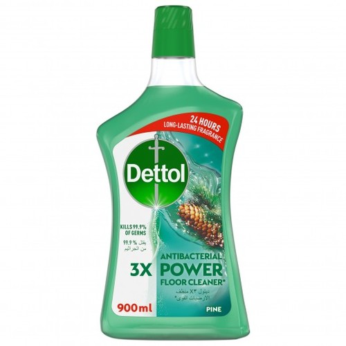 Dettol Antibacterial 3X Power Floor Cleaner Pine 900 ML - Dettol Antibacterial 3X Power Floor Cleaner Pine 900 ML