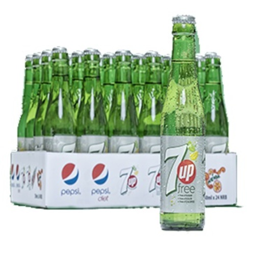 7UP Free Glass Bottle 24 Pieces X 250 ml - 7UP Free Glass Bottle 24 Pieces X 250 ml