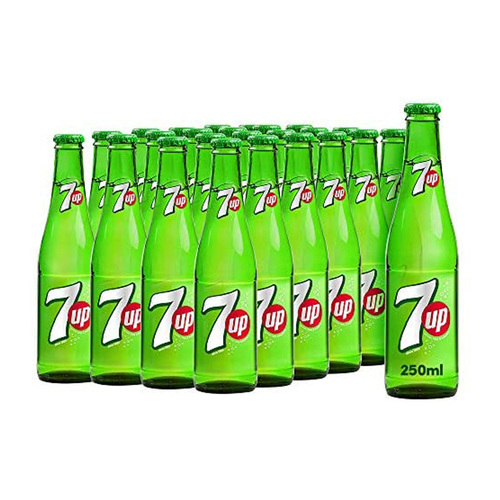 7UP Glass Bottle 24 Pieces X 250 ml - 7UP Glass Bottle 24 Pieces X 250 ml