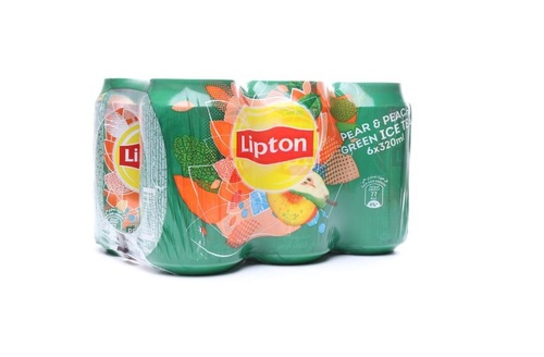 Lipton Pear & Peach Green Ice Tea 6 Pieces X 320 ml - Lipton Pear & Peach Green Ice Tea 6 Pieces X 320 ml