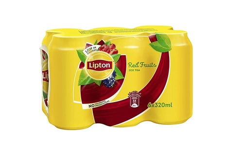 Lipton Red Fruits Ice Tea 6 Pieces X 320 ml - Lipton Red Fruits Ice Tea 6 Pieces X 320 ml