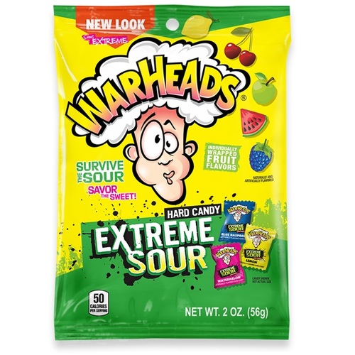 WARHEADS EXTREME SOUR 56 g - WARHEADS EXTREME SOUR 56 g