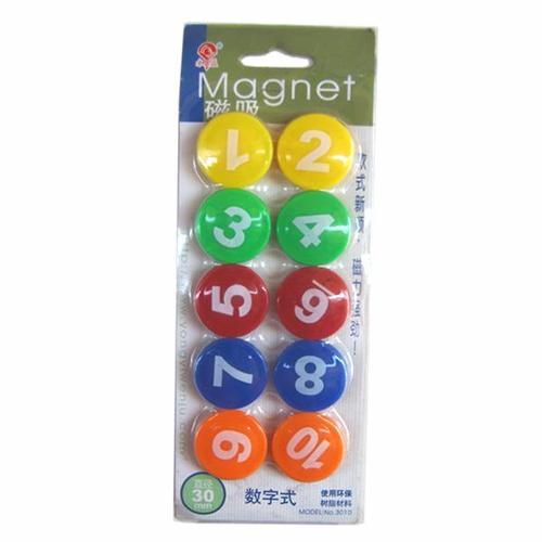 Magnetic Number Buttons - Magnetic Number Buttons