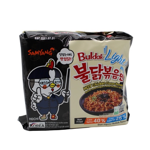 Korean Hot Chicken Ramen Light 5 Pieces X 110 g - Korean Hot Chicken Ramen Light 5 Pieces X 110 g