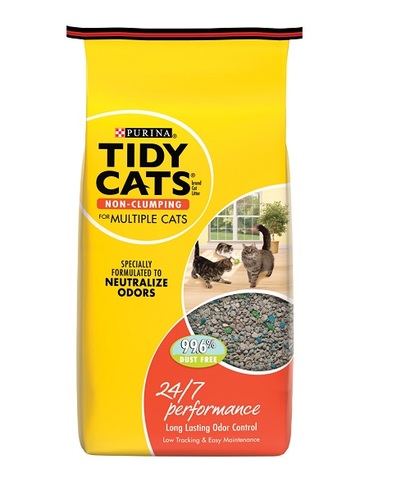 Purina Tidy Cats Non-Clumping 24/7 Performance Multiple Cats Litter 4.54 Kg - Purina Tidy Cats Non-Clumping 24/7 Performance Multiple Cats Litter 4.54 Kg