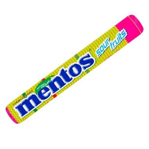 Mentos Sour Fruit Mix Chewy Candy 29 g - Mentos Sour Fruit Mix Chewy Candy 29 g