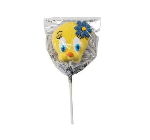 Marshmallow Lollipop Strawberry Flavour Tweety Shape - Marshmallow Lollipop Strawberry Flavour Tweety Shape