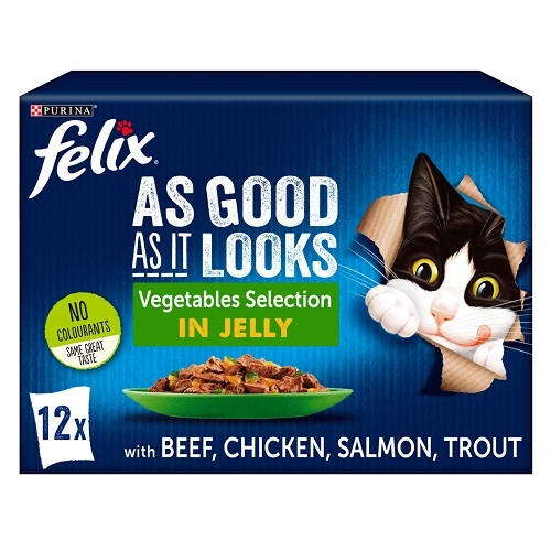 Purina Felix Junior Vegetables Selection In Jelly Wet Cat Food 12  PCS X 85 g - Purina Felix Junior Vegetables Selection In Jelly Wet Cat Food 12  PCS X 85 g