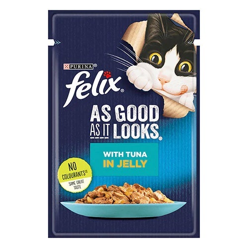 Purina Felix Adult Cat Food With Tuna In Jelly 85 g - Purina Felix Adult Cat Food With Tuna In Jelly 85 g