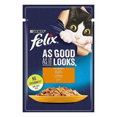 Purina Felix Adult Cat Food With Chicken In Jelly 85 g - Purina Felix Adult Cat Food With Chicken In Jelly 85 g