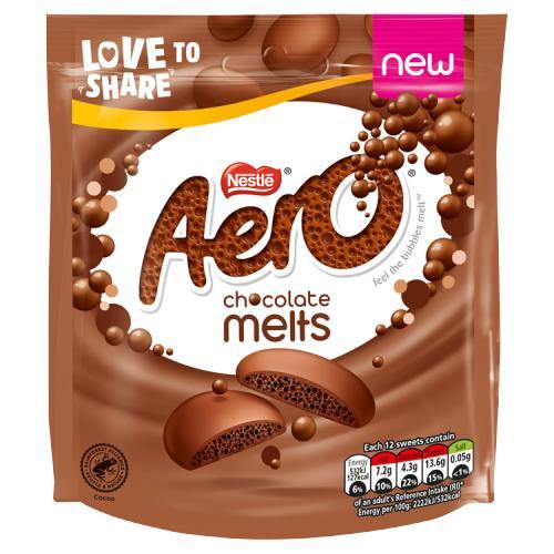 Nestle Aero Melts Chocolate 92 g - Nestle Aero Melts Chocolate 92 g